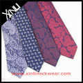 Silk Paisley Printed Handkerchief and Jacquard Tie and Pocket Square